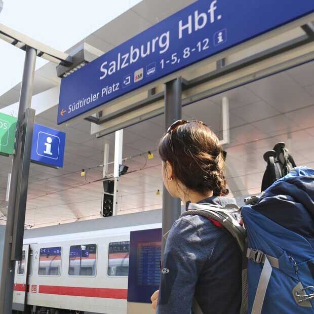 Ankunft Salzburg Hauptbahnhof