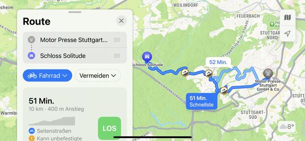 Apples Karten-App nun mit Fahrrad-Navigation!  bike-x.de