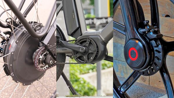 E-Bike Motoren: Front-, Mittel- und Heckmotor