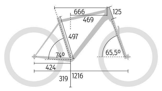 MB 0119 Trail Hardtail NS Bikes Eccentric Alu 29 Test Geometrie