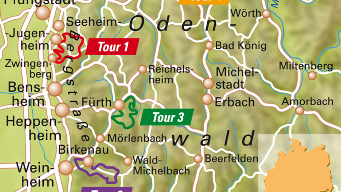 MB 0612 Odenwald - Übersichtskarte