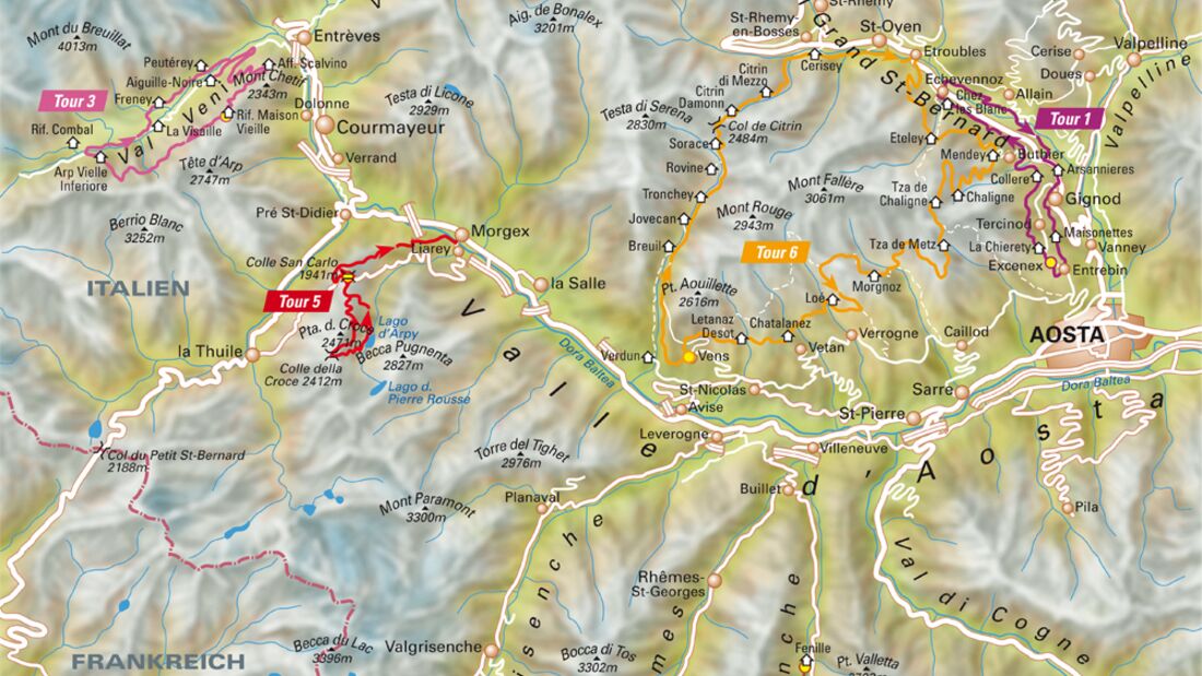 MB 0914 Aostatal Karte