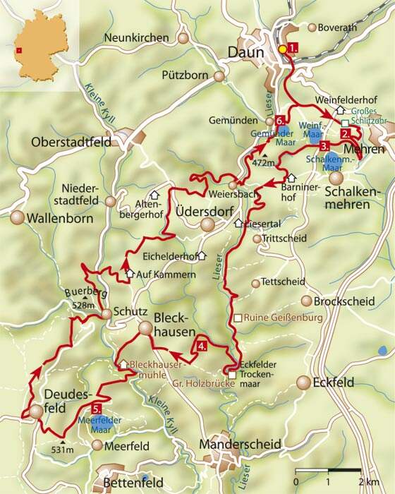 MB Eifel Vier-Krater-Tour Karte