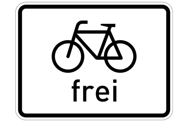 MB Fahrrad-Bußgeldkatalog Zusatzzeichen Fahrradfahrer frei