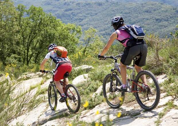 MB Ligurien Biker Abfahrt