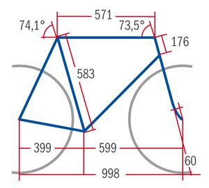RB 0413 Stevens Xenon Ultegra - Geometrie