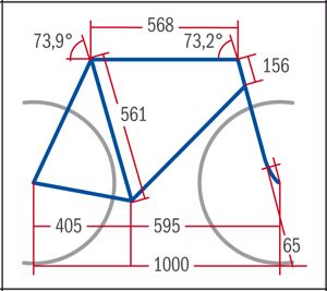 RB 0712 Carbon-Rennräder Bergamont Dolce LTD - Geometrie