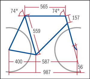 RB Bergamont Dolce 6.1 - Geometrie