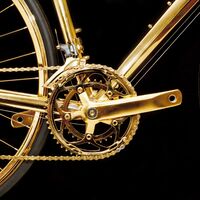 RB_Goldgenie_24k_Gold_Mens_racing_bike_Crank