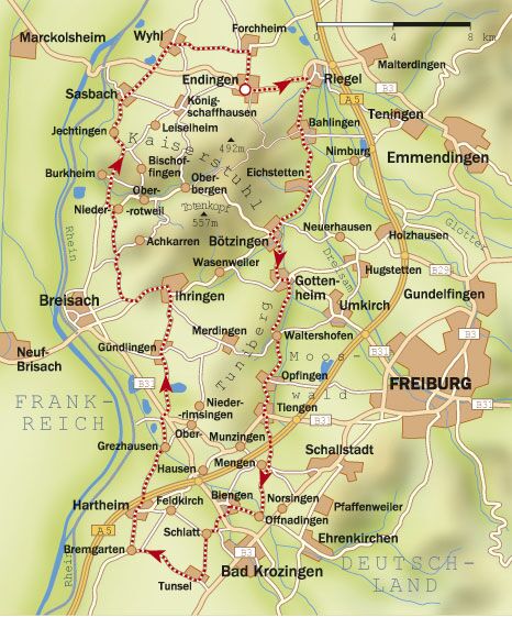 RB Karte Kaiserstuhl