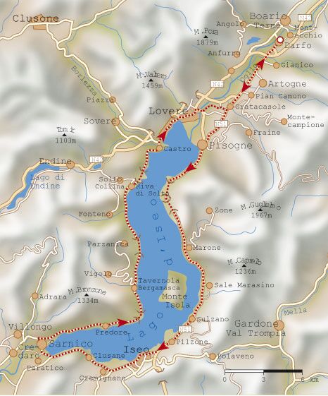 RB Karte Lago D'Iseo