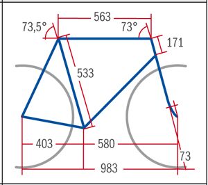 RB Trek Madone 4.7 Compact - Geometrie
