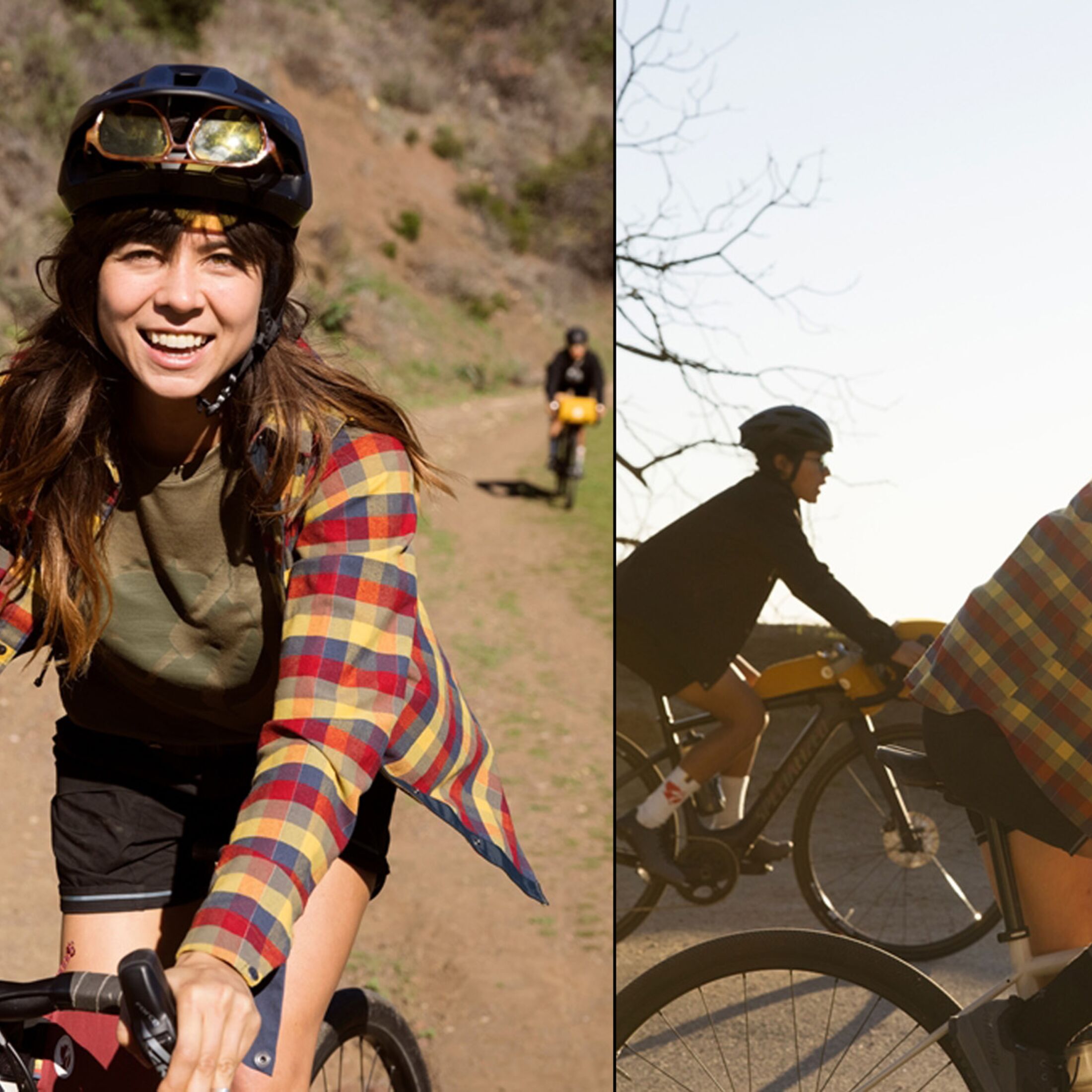 Wetterfeste Kleidung und reflektierende Ausrüstung für Radfahren im Herbst  und Winter