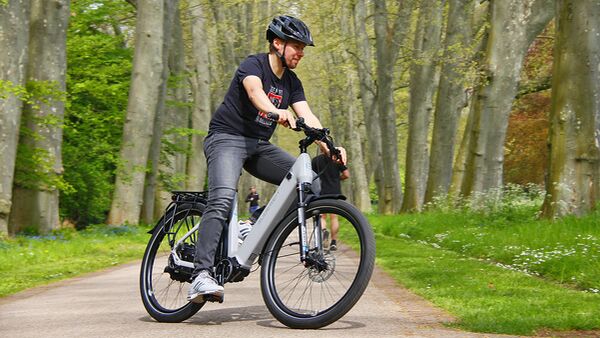 Trekking E-Bike Gudereit Evo 13.5 Testfahrt mit Redakteur