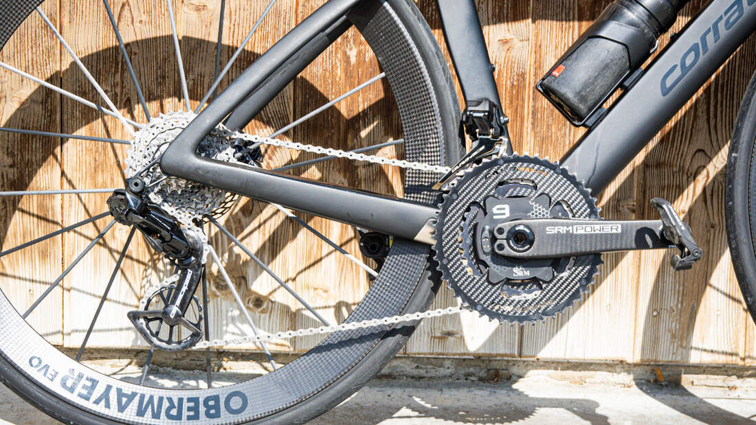 corratec CCT Evo Ultra,Rennrad,Antrieb,seitlich