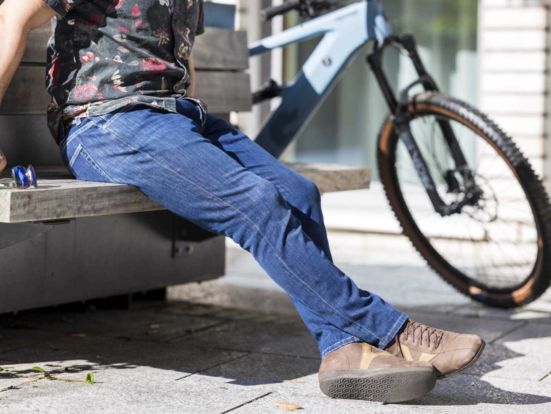 fahrradhose jeans optik